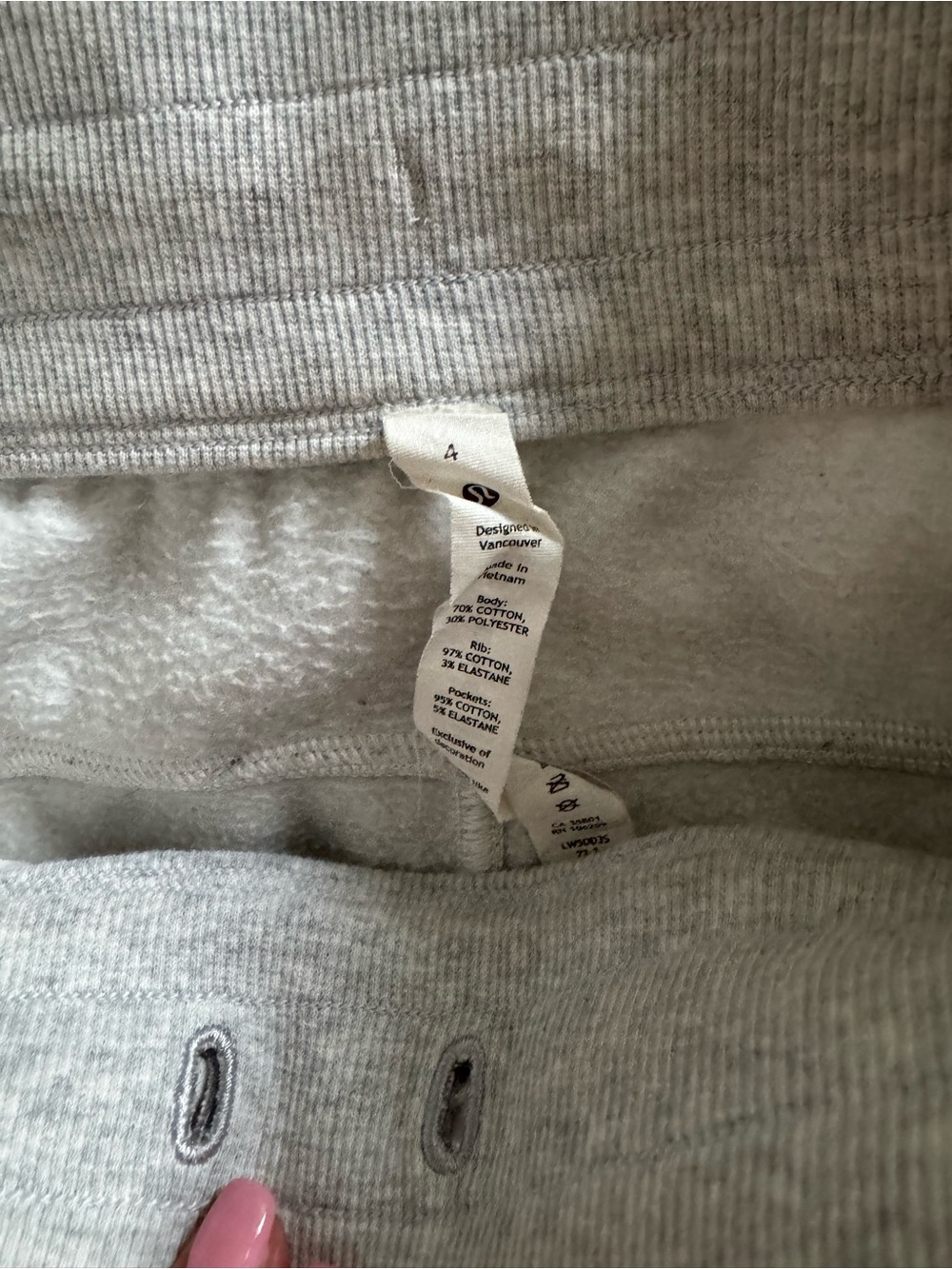 lululemon athletica Heather Gray Drawstring Joggers - Picture 2 of 2